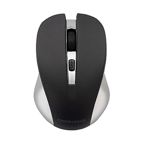 グリーンハウス ワイヤレスマウス 無線マウス DPI切り替えボタン搭載 GH-MULNOA-SV シルバー