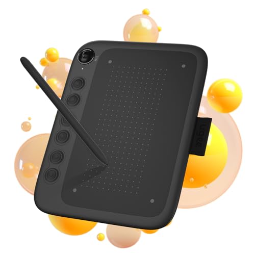 UGEE ペンタブ Q6 ペンタブレット 6.3×3.5インチ スマホ対応 板タブ お絵描き ショートカットキー6個 16384レベル筆圧 60