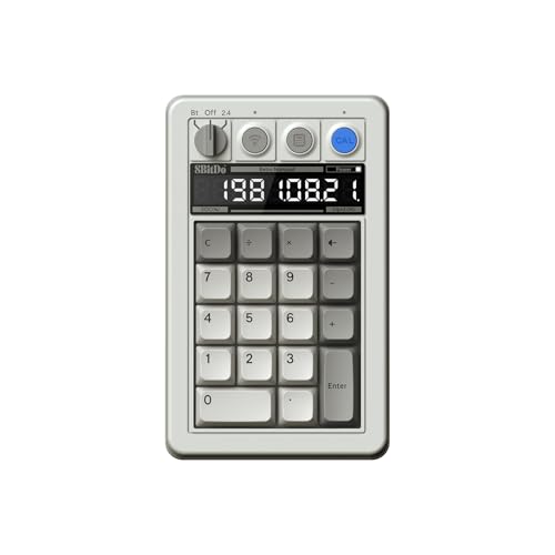 8BitDo レトロ 18 メカニカル テンパッド、電卓モードをサポート、Windows および Android 用 Bluetooth/2.4