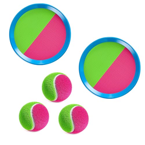 BTtime キャッチボール フライングボール 5個セット マジック ディスク 親子 粘着式 マジックテープ フライングキャッチ 人気 アウトド