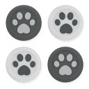 GeekShare PS4 /PS5/Switch Pro コントローラー コントローラー 保護カバーアシストキャップ 猫 肉球 かわいい (黒