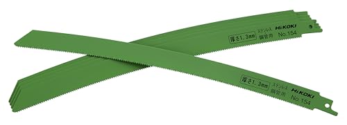 HiKOKI(ハイコーキ) 湾曲セーバーソーブレード レシプロソーブレード No.154 全長300mm 14山/インチ 5..