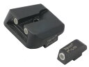 デトネーター 東京マルイ グロックシリーズ共用 Trijicon NOVAK GL-11タイプ スティール フロント&リアサイトセット ST-TM03
