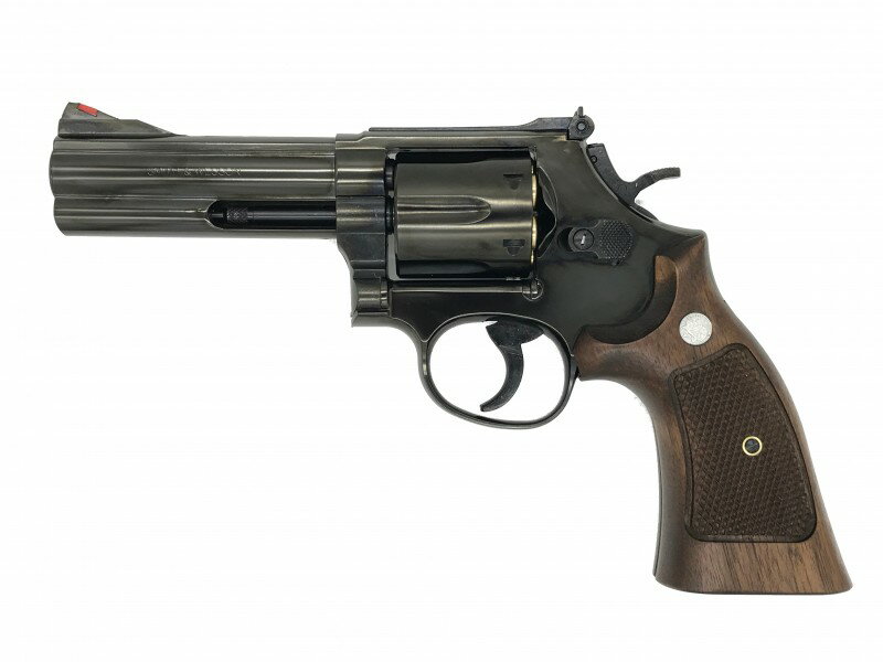 ガスガン マルシン S&W M586 Xカートリッジ ディープブラックABS 木製グリップVer. 2024年生産モデルのサムネイル