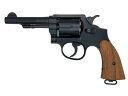 ★S&amp;W 軍用 ビクトリーモデル★ 「S&amp;W ビクトリーモデル」は第二次大戦中に製造された軍用リボルバー。 特徴的な半円型のサイトや細身のバレル、38スペシャル用のリアルサイズシリンダーなどリアルに再現。 仕上げはハートフォードならではのブルーブラック仕上げとなります。 ・モデルガン ★ブルーブラック仕上げ ◎ビクトリーモデルの特徴をリアルに再現 ・スリムなバレル ・半円フロントサイト ・38スペシャル用 リアルサイズシリンダー ・ランヤードリング ・ウオルナット木製グリップ標準装備 ◎4インチモデル 【材質】 ヘビーウエイトモデル 【重量】 520g(カートリッジ6発装填時) 【カートリッジ】 .38スペシャル・クラシックカートリッジ6発付属 【装弾数】 6発 【火薬の種類】 7ミリキャップ火薬使用(別途お買求め下さい) ※ご注意※ この商品は、BB弾等の発射機構のない「モデルガン」です。