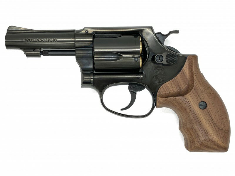 ガスガン マルシン S&W M36 3インチ WディープブラックABS 木製グリップVer.のサムネイル