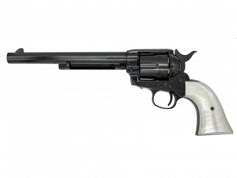 ガスガン マルシン コルト SAA .45 1st Gen. Late キャバルリー Xカートリッジ パール調プラグリップ仕..