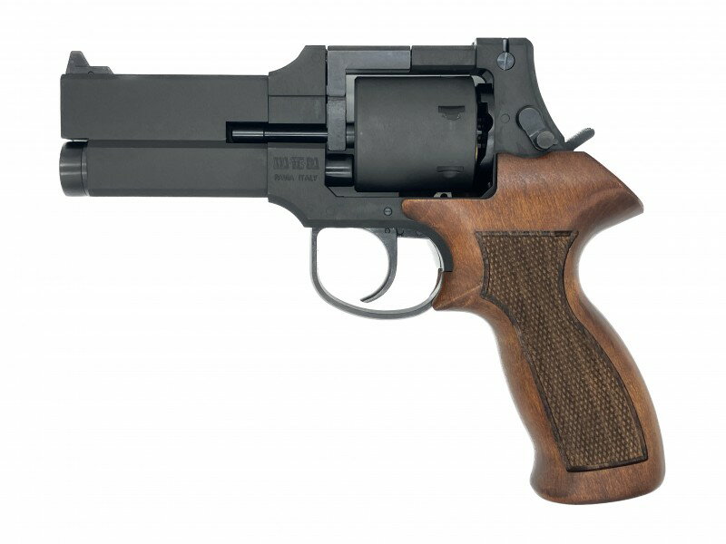 ガスガン マルシン MATEBA マテバ・リボルバー 4インチ 木製グリップ仕様 ブラックHW 2025年生産モデル