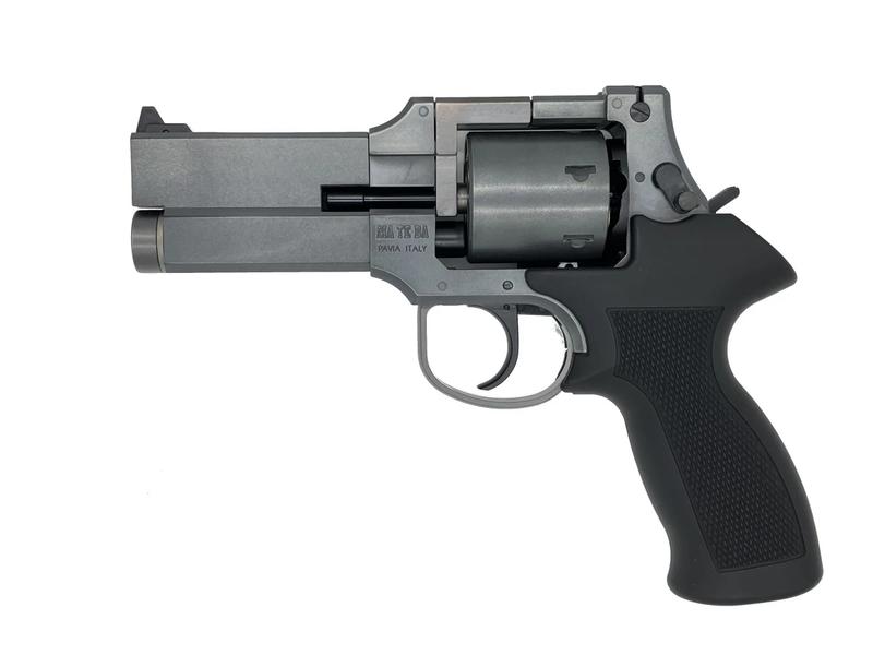 ガスガン マルシン MATEBA マテバ・リボルバー 4インチ ブラックラバーコートプラグリップ仕様 エクセレントHW 2025年生産モデル