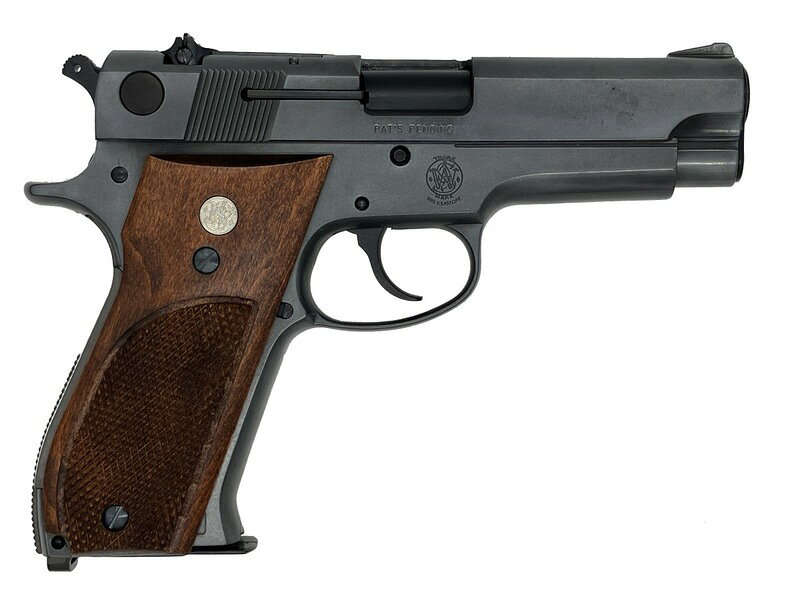 NEWMGC福岡店のモデルガン 完成品 マルシン S&W M39 木製グリップ エクセレント HW 2026年生産モデル｜アングル2