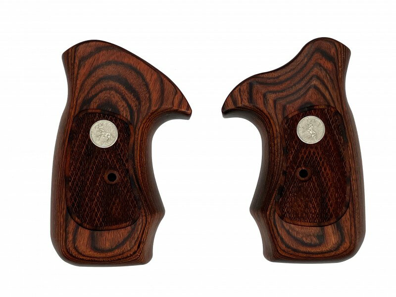 PANDORA ARMS ウッドグリップ マルシン アナコンダ用 チェッカー ブラウン AWG-1464