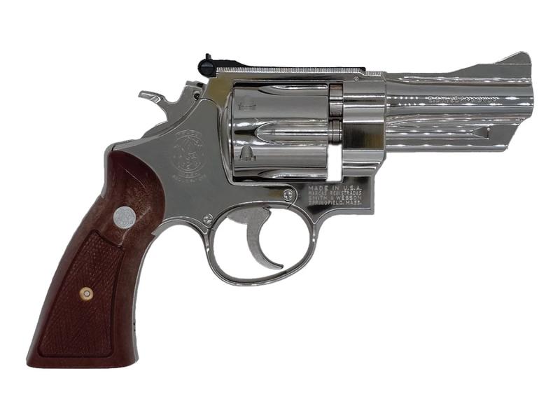 NEWMGC福岡店のモデルガン タナカ S&W M27 .357マグナム 3-1/2インチ ニッケルフィニッシュ｜アングル2