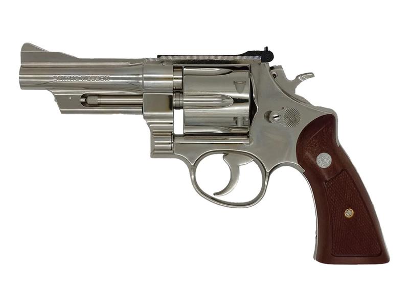 ◎S&amp;W &ldquo;The .357 Magnum&rdquo; ハイパト モデルガン ニッケルメッキモデル◎ ・モデルガン ・金属製サイドプレート ・ウエイト入りグリップ標準装備 ○1970年代ごろのS&amp;W「M27」を...