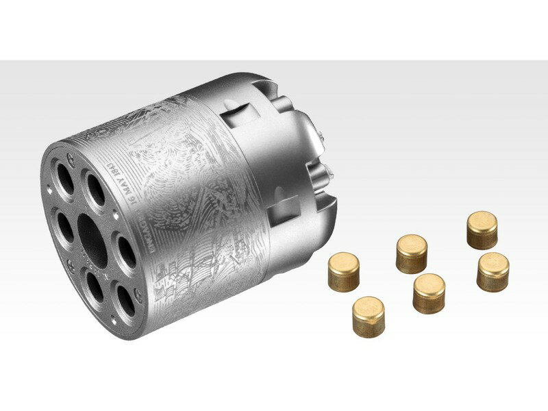 東京マルイ エアーリボルバー M1851 NAVY用 スペアシリンダー シルバー