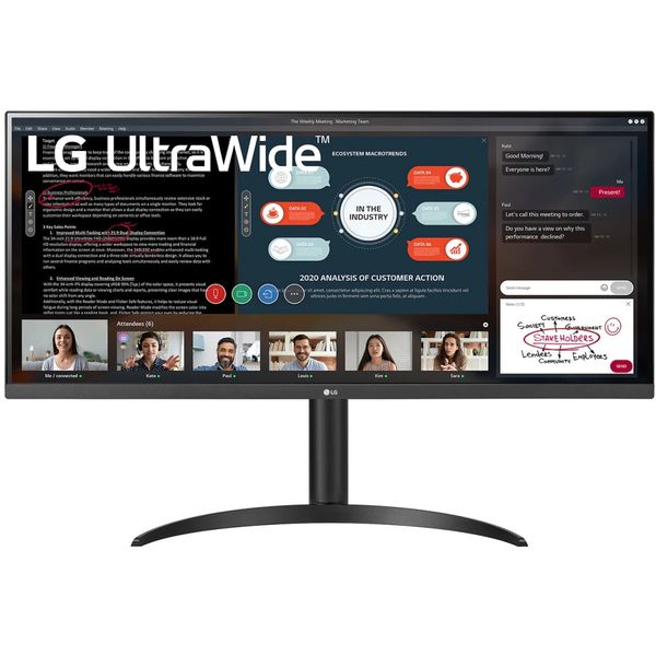 LG 34型 ワイド UFHD ( 2560×1080 ) IPS パネル ノングレア LEDバックライト ディスプレイ ( 34WP550-B ) モニター 75Hz 新品 【代金引換/時間指定不可】