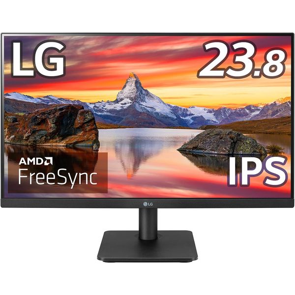 LG 23.8型 ワイド フルHD 1920 1080 IPS パネル ノングレア LEDバックライト ディスプレイ 24MP400-B モニター 75Hz 新品 21～30インチ以下 チルト VESA