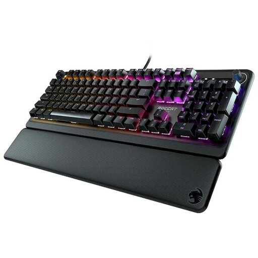 ROCCAT ゲーミングキーボード Pyro US 英語配列 有線 メカニカル リニア TTC フルサイズ RGB ボリュームダイヤル アームレスト 新品 ブラック ROC-12-622 ROCCAT ゲーミングキーボード Pyro US 英語配列 有線 メカニカル リニア TTC フルサイズ RGB ボリュームダイヤル アームレスト 新品 ブラック ROC-12-622