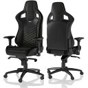 Noblechairs ゲーミングチェア ワーキングチェア ノーブルチェアーズ EPIC エピック ゴールド PU レザー リクライニング 簡単お手入れ ひじ掛け NBL-PU-GOL-003 ゲーミングチェア