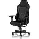 Noblechairs ゲーミングチェア ワーキングチェア ノーブルチェアーズ HERO ホワイトステッチ PU レザー リクライニング 簡単お手入れ ひじ掛け NBL-HRO-PU-BPW-SGL ゲーミングチェア