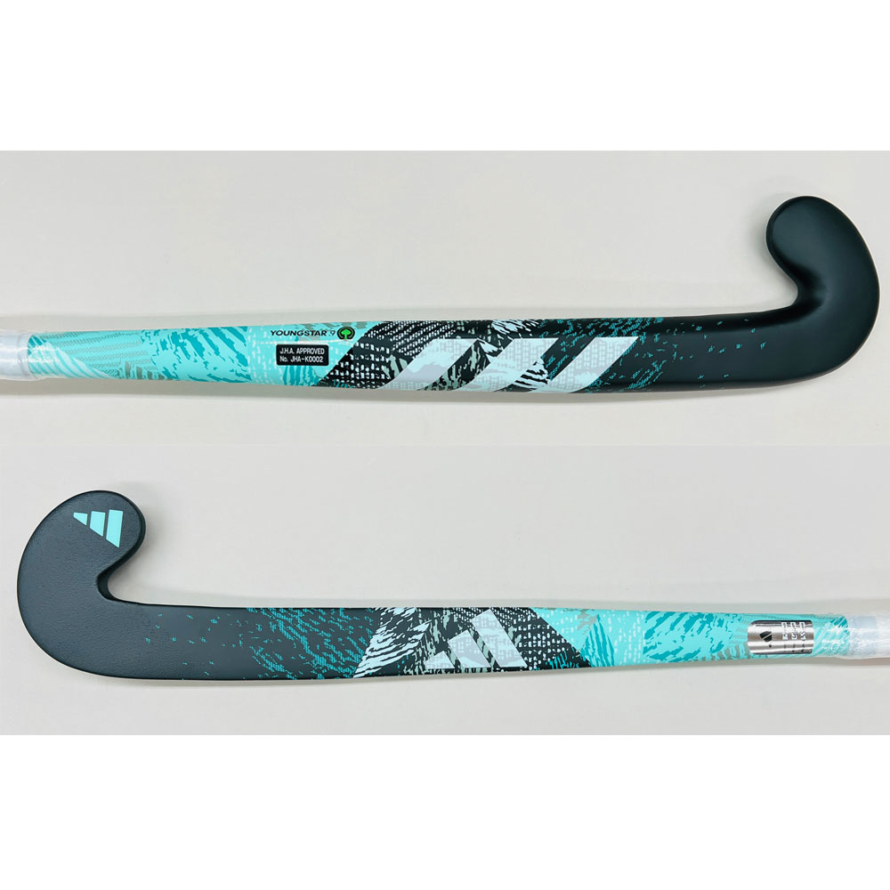 アディダス ヤングスタ-.9 ブラック/アクア 木製（ADIDAS YOUNGSTAR.9 WOOD BLACK/AQUA） 23-0354 フィ..