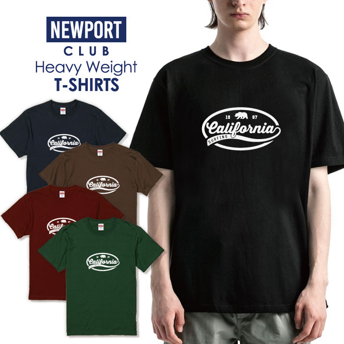 楽天NEW PORT CLUBTシャツ メンズ プリントtシャツ アメカジ ストリート サーフ 西海岸 HIPHOP ヒップホップ ダンス プチプラ ヘビー メンズtシャツ プリント セール 送料無料 半袖 ティーシャツ XXL XXXL