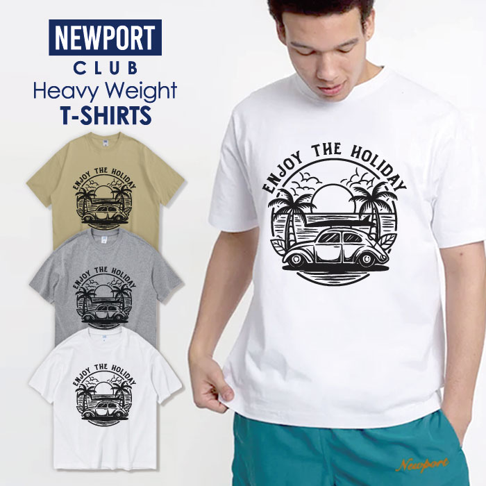 楽天NEW PORT CLUBTシャツ メンズ プリントtシャツ アメカジ ストリート サーフ 西海岸 HIPHOP ヒップホップ ダンス プチプラ ヘビー メンズtシャツ プリント セール 送料無料 半袖 ティーシャツ XXL XXXL