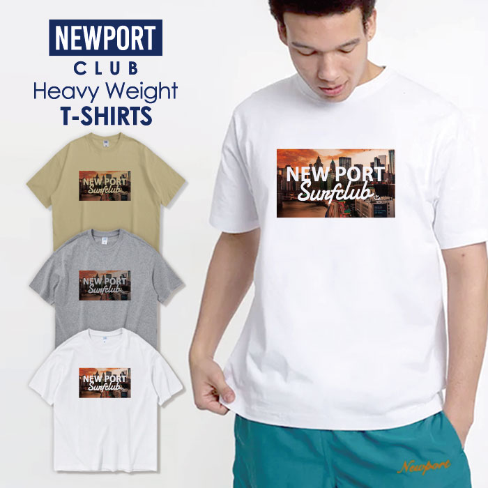 楽天NEW PORT CLUBTシャツ メンズ プリントtシャツ アメカジ ストリート サーフ 西海岸 HIPHOP ヒップホップ ダンス プチプラ ヘビー メンズtシャツ プリント セール 送料無料 半袖 ティーシャツ XXL XXXL