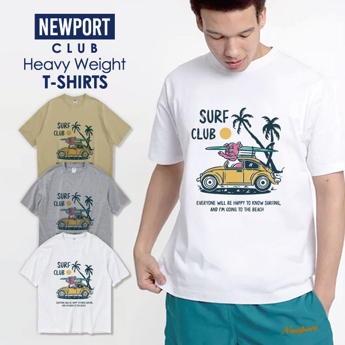 楽天NEW PORT CLUBTシャツ メンズ プリントtシャツ アメカジ ストリート サーフ 西海岸 HIPHOP ヒップホップ ダンス プチプラ ヘビー メンズtシャツ プリント セール 送料無料 半袖 ティーシャツ XXL XXXL