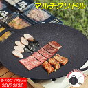 マルチグリドル マルチ グリドル パン マルチグリドル 鉄板 キャンプ飯 ソロキャンプ キャンプ用品 IH ガスコンロ 直火 炭火 収納袋/ミトン/ハンドル付き
