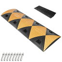 日用雑貨NEWPRODUCT 新生活用品 ゴム製道路バンプ 減速帯 100cm スピードバンプ 道路用スピードバンプ 高さ5cm 高視認性 アスファルトコンクリート砂利道用 耐荷重100t