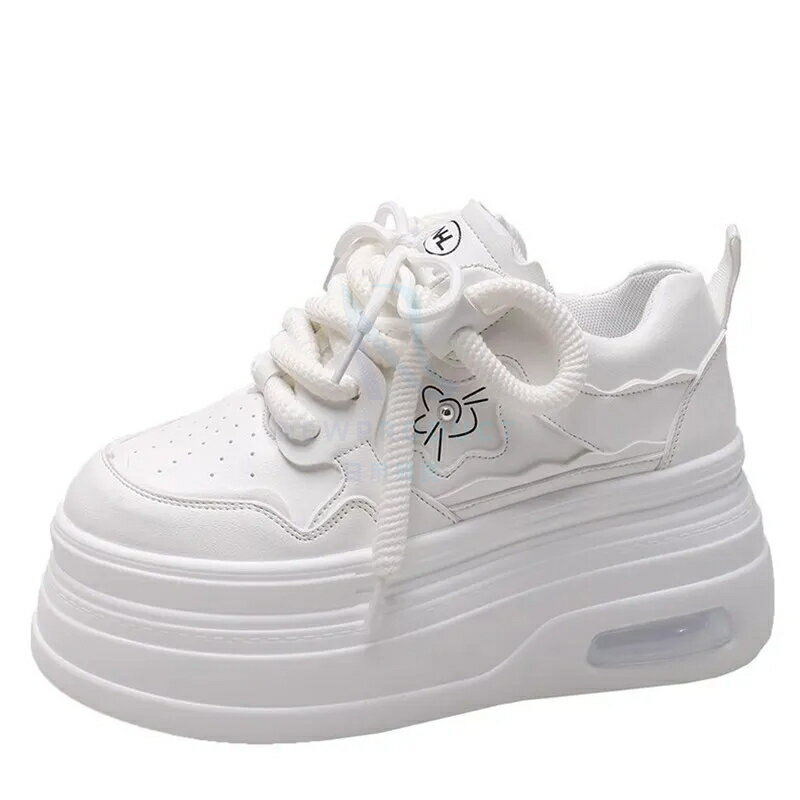 日用雑貨NEWPRODUCT 新生活用品 女性用レザーレースアップスニーカー,スケートボードシューズ,ハイプラ..