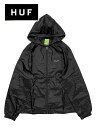 【20％OFF GW Special SALE】【メンズ ジャケット ブラック】HUFハフ【PACKABLE CYCLING JACKET】【JK00377】【M L XL XXL】”ハフロゴプリントパッカブルサイクリングジャケット”