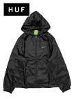 【20％OFF GW Special SALE】【メンズ ジャケット・ブラック】HUFハフ【PACKABLE CYCLING JACKET】【JK00377】【M L XL XXL】”ハフロゴプリントパッカブルサイクリングジャケット”