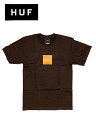 【送料無料】【楽ギフ_包装】【メンズ Tシャツ・チョコレート】HUFハフ【ESSENTIALS BOX LOGO S/S】【TS01666】【M L XL XXL】”ハフエッセンシャルズボックスロゴプリントTシャツ”