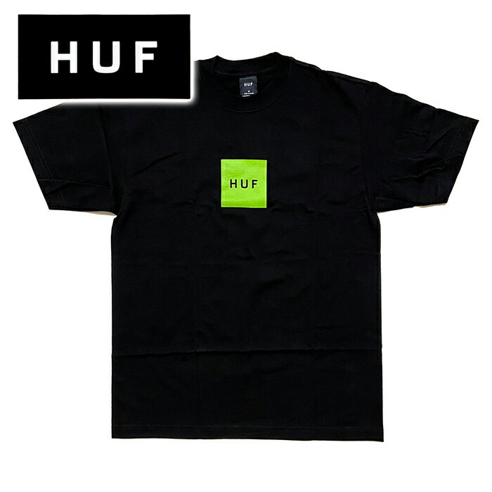 【Fashion THE SALE 20％OFF】【メンズ Tシャツ・ブラック】HUFハフ【SET BOX S/S TEE】【TS01954】【M L XL】”ハフセットボックスロゴプリントTシャツ”