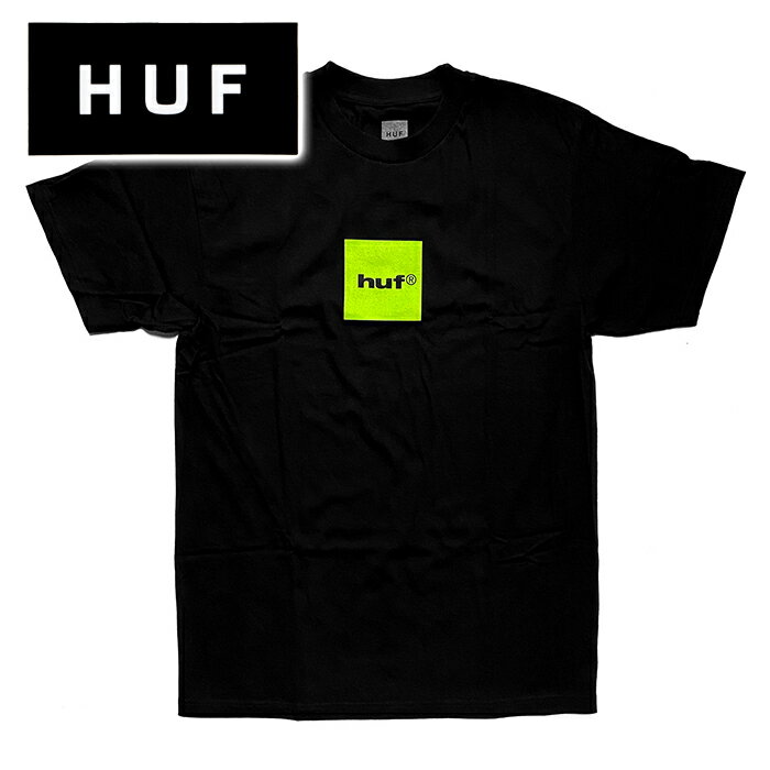 乐天商城 - 【送料無料】【楽ギフ_包装】【メンズ Tシャツ・ブラック】HUFハフ【89 BOX LOGO S/S TEE】【TS02598】【M L XL】”ハフ89ボックスロゴプリントTシャツ”