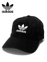 【50％OFF GW Special SALE】【メンズ レディース キャップ ブラック】adidas Originals アディダス オリジナルス”アディダスオリジナルストレフォイル刺繍キャップ”