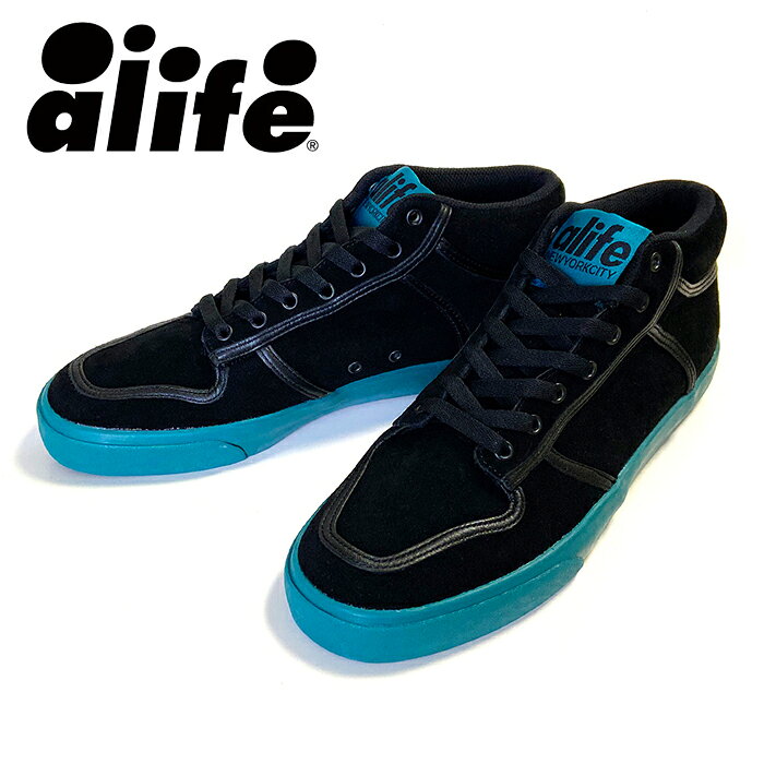乐天商城 - 【送料無料】【楽ギフ_包装】【メンズ スニーカー・ブラック】ALIFEエーライフ【EVERYBODY MID BLACK SUEDE】【US9】”エーライフエブリバディミッドブラックスエードスニーカー”