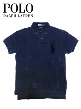 【送料無料】【あす楽対応】【楽ギフ_包装】【メンズ ポロシャツ・インディゴ】Polo by Ralph Laurenポロ バイ ラルフローレン【CUSTOM FIT】【M】”ラルフローレンインディゴ染めビッグポニーポロシャツ”