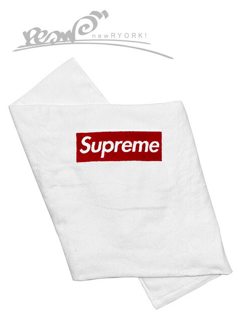 【送料無料】【楽ギフ_包装】【メンズ レディース タオル・ホワイト】Supremeシュプリーム【Box Logo Beach Towel】【SS14】”シュプリ...
