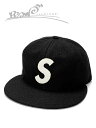 シュプリーム 【20％OFF GW Special SALE】【メンズ キャップ・ブラック】Supremeシュプリーム【Ebbets S Logo Fitted 6-Panel】【SS23】【7 1/4 7 3/8 7 1/2】”シュプリームエベッツフィールドフランネルズコラボSロゴキャップ”