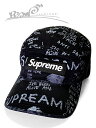 シュプリーム 【10％OFF GW Special SALE】【メンズ キャップ・ブラック】Supremeシュプリーム【Gonz Poems Camp Cap】【SS23H126】”シュプリームゴンズポエムキャンプキャップ”