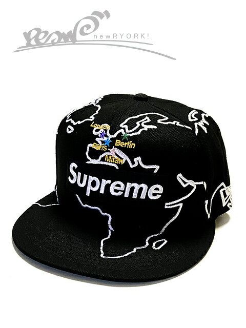 【送料無料】【メンズ キャップ ブラック】SupremeシュプリームNew Eraニューエラ【Worldwide Box Logo New Era】【FW23H21】【7 1/4 7 3/8 7 1/2】”シュプリームニューエラコラボワールドワイドボックスロゴキャップ”