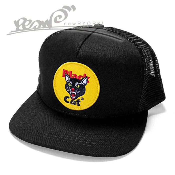 【送料無料】【楽ギフ_包装】【メンズ キャップ・ブラック】Supremeシュプリーム【Black Cat Mesh Back 5-Panel】【SS24H40】”シュプリームブラックキャットメッシュバック5パネルキャップ”