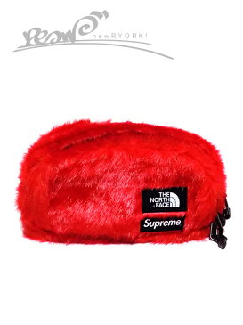 【20％OFF SALE】【メンズ ウエストバッグ・レッド】Supremeシュプリーム【Supreme/The North Face Faux Fur Waist Bag】【NF0A5G87682】”シュプリームノースフェイスコラボフェイクファーウエストバッグ”