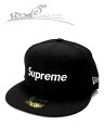 【送料無料】【あす楽対応】【楽ギフ_包装】【メンズ キャップ・ブラック】Supremeシュプリーム【PLAYBOY BOX LOGO NEW ERA】【SS17H81】”シュプリームプレイボーイニューエラトリプルコラボキャップ”