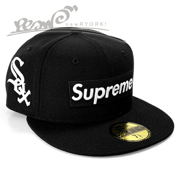 【送料無料】【楽ギフ_包装】【メンズ キャップ・ブラック】Supremeシュプリーム【Supreme MLB Teams Box Logo New Era】【FW25H36】【7 1/4 7 3/8 7 1/2】”シュプリームMLBチームズニューエラコラボボックスロゴキャップ”
