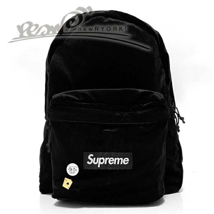 【送料無料】【楽ギフ_包装】【メンズ バックパック・ブラック】Supremeシュプリーム【Velvet Backpack..