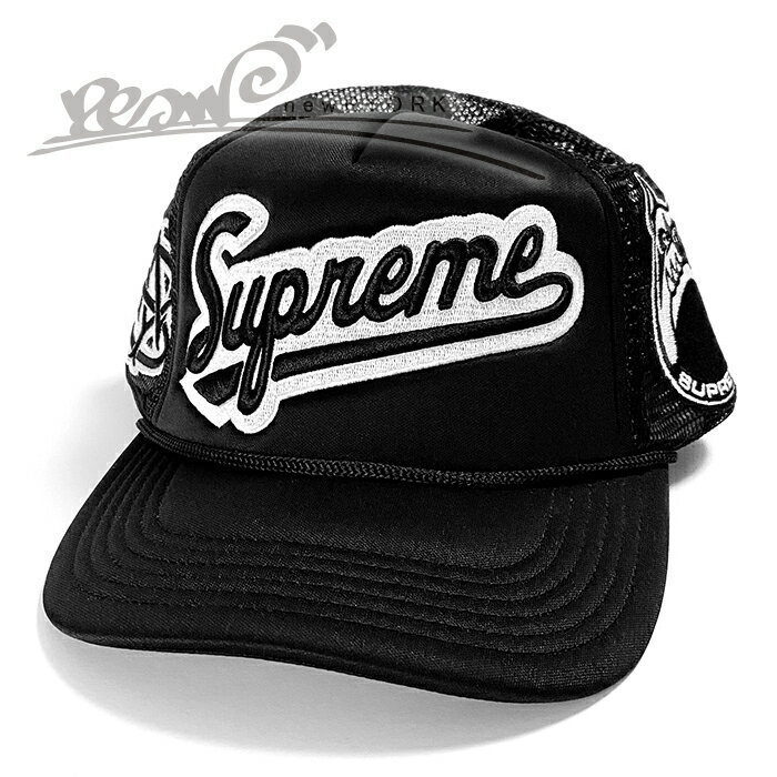 【送料無料】【楽ギフ_包装】【メンズ キャップ・ブラック】Supremeシュプリーム【University Mesh Back 5-Panel】【SS26H44】”シュプリームユニバーシティメッシュバック5パネルキャップ”