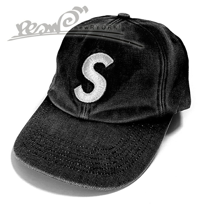 乐天商城 - 【送料無料】【楽ギフ_包装】【メンズ キャップ・ブラック】Supremeシュプリーム【Pigment Coated S Logo 6-Panel】【SS26H3】”シュプリームピグメントコーテッドSロゴ6パネルキャップ”